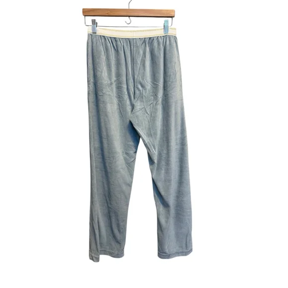 Lalide à Paris Claire Lounge Set Pajamas Size Medium Blue Terry Cloth Velour